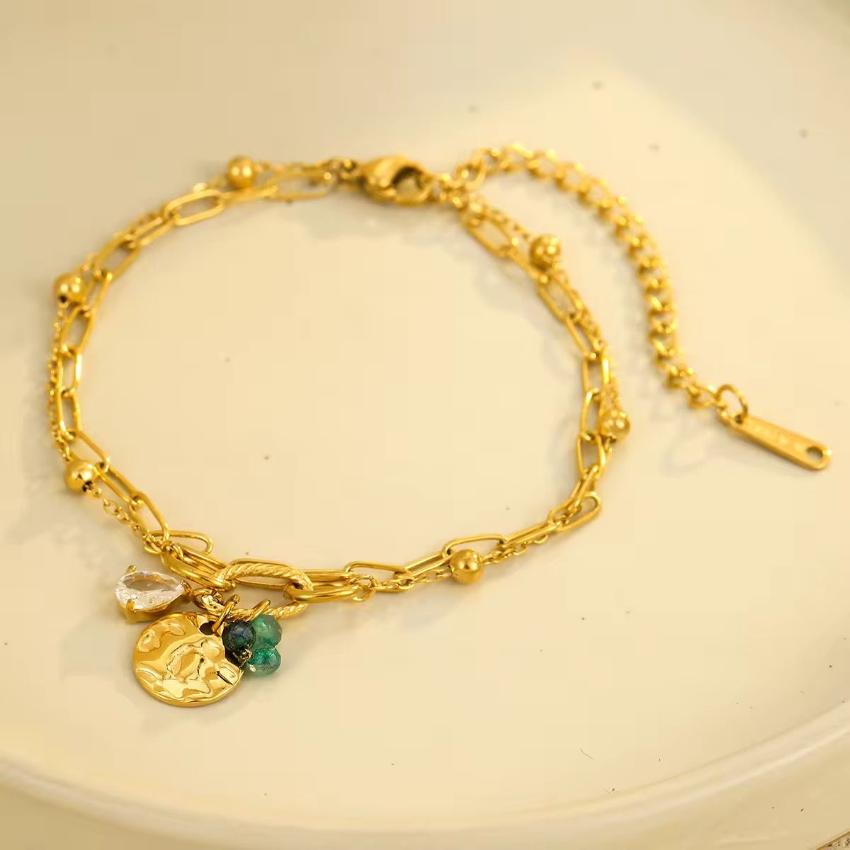 Lucky Charm Bracelet -Emerald