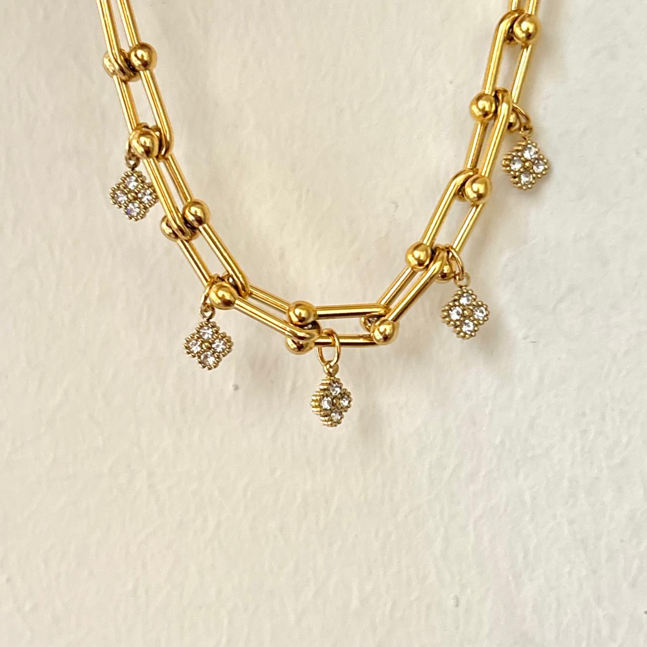 Link De Clovia Charm Bracelet