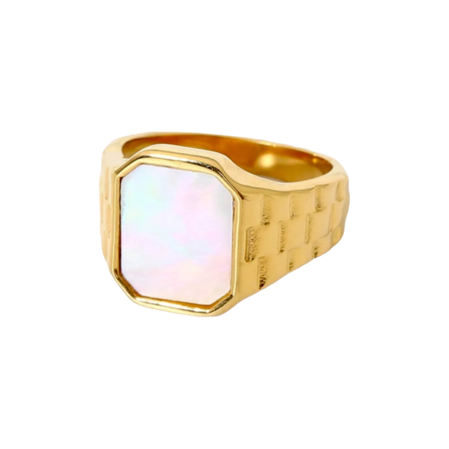 Goddess Pearl Signet Ring