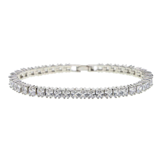 Diamanté Tennis Square Cut Bracelet