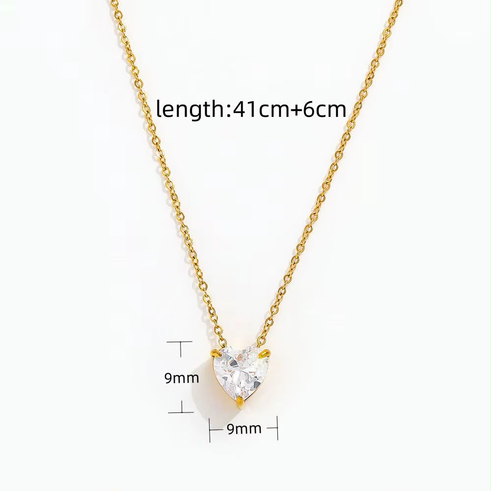 Sweetheart Solitaire Necklace