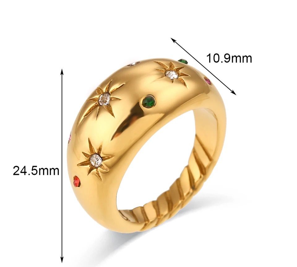 Stella Cz Signet Ring