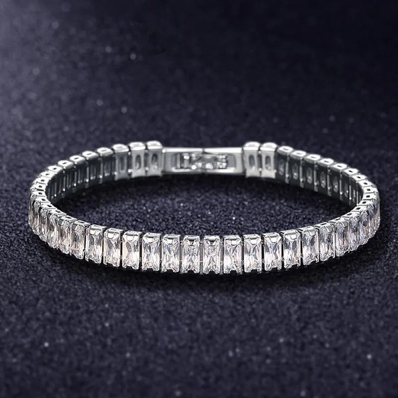 Iced Out Baguette Tennis Bracelet