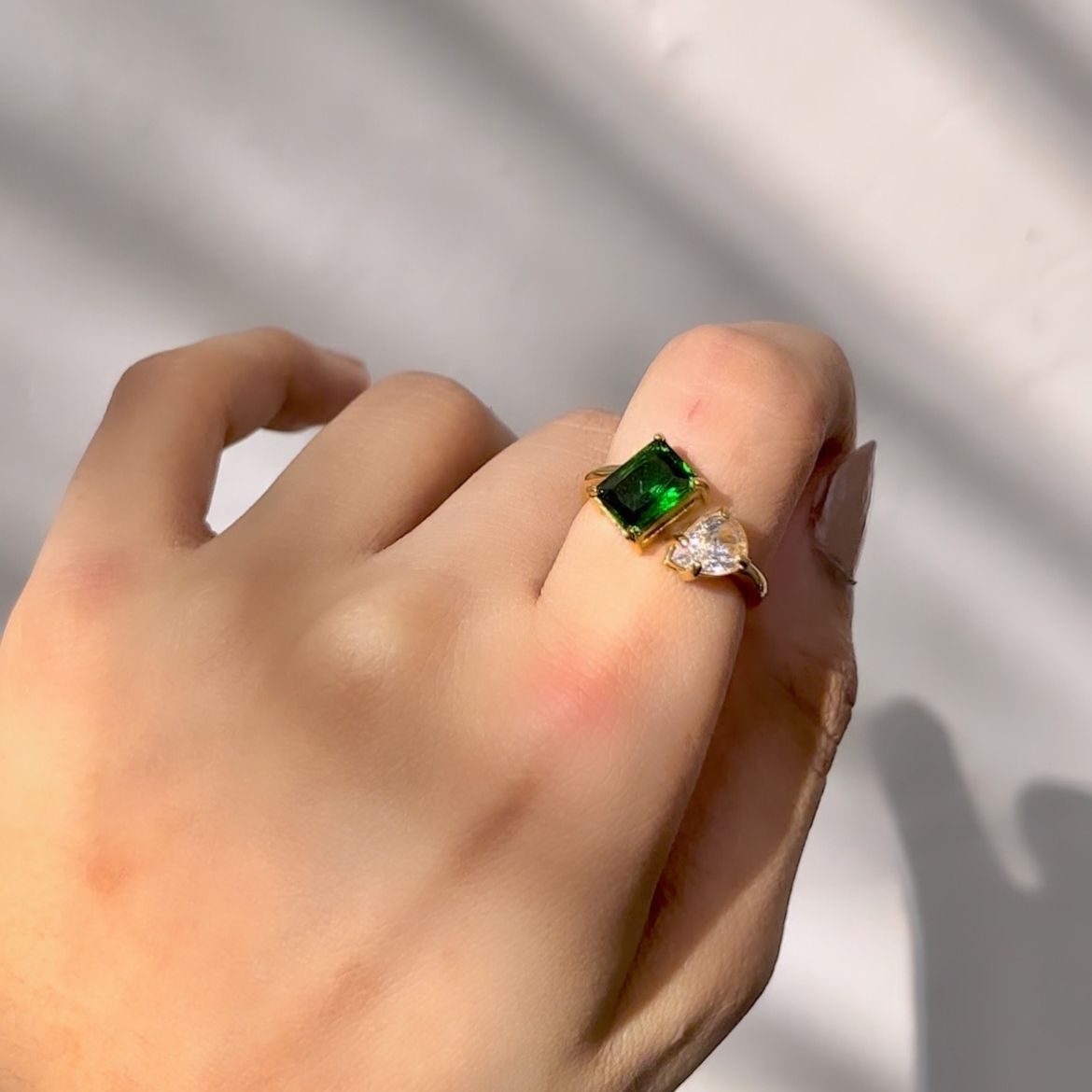 Kylie Ring -Emerald Luxe