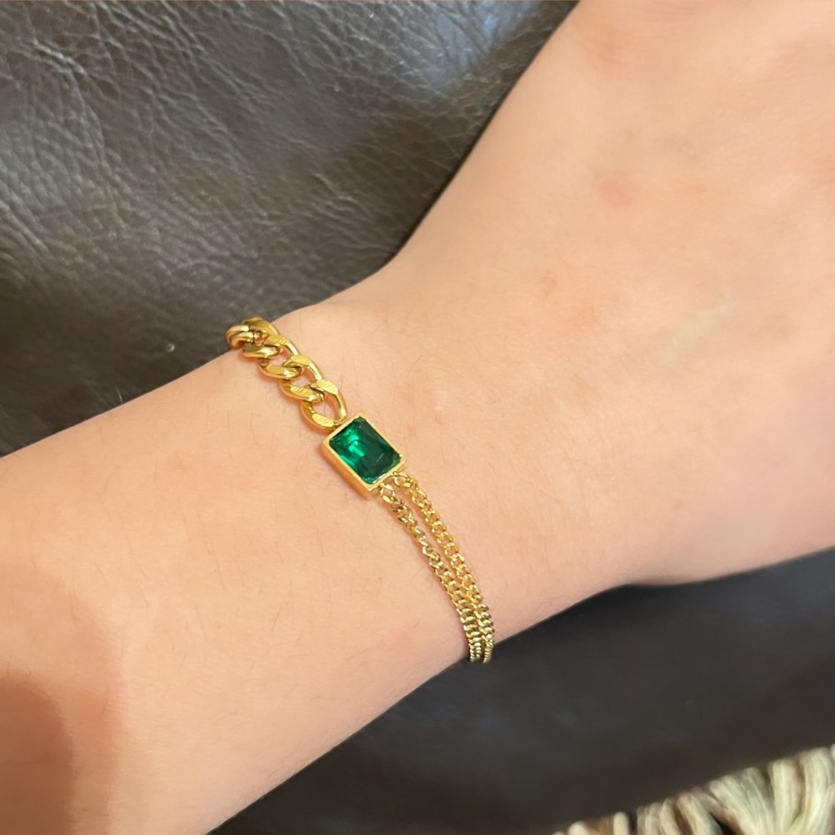 Emerald Tasha Bracelet