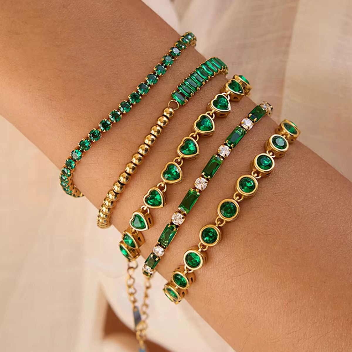 Emerald Tennis Bracelet