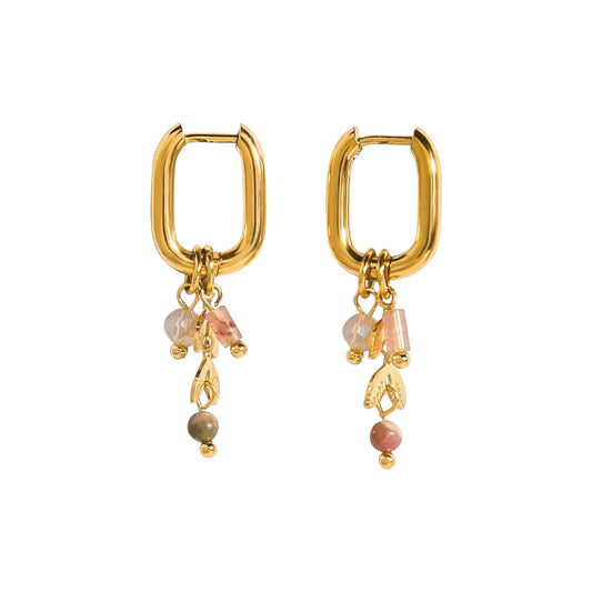 Gardenia Glam Charm Hoops