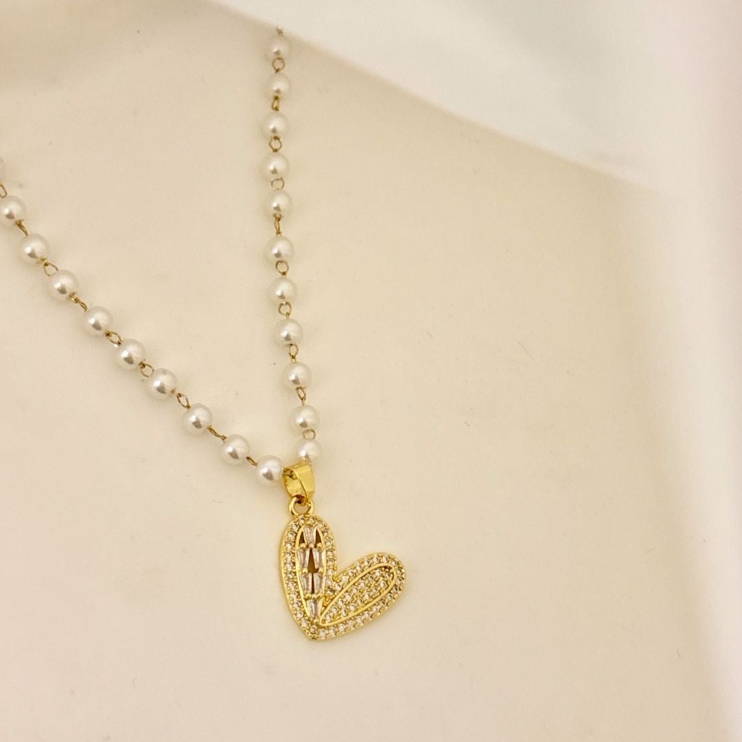 Pearl’s Heart Necklace