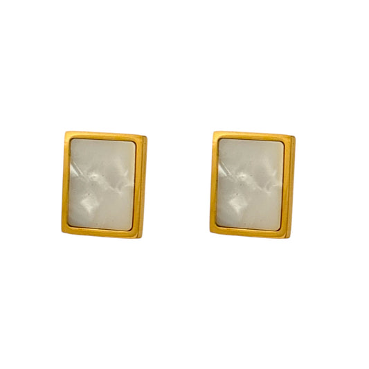 Moonstone Studs -18K