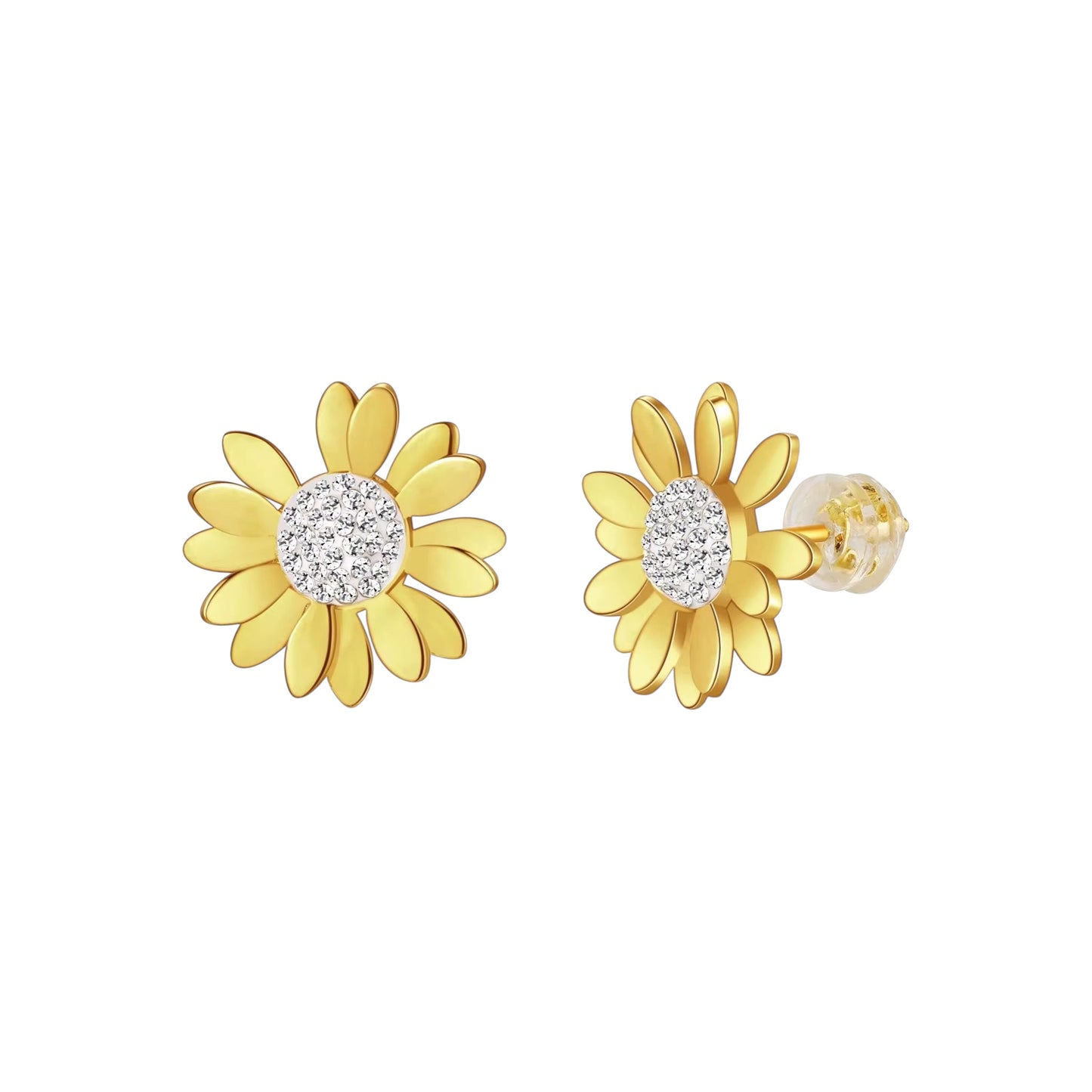 Glitzy Daisy Studs