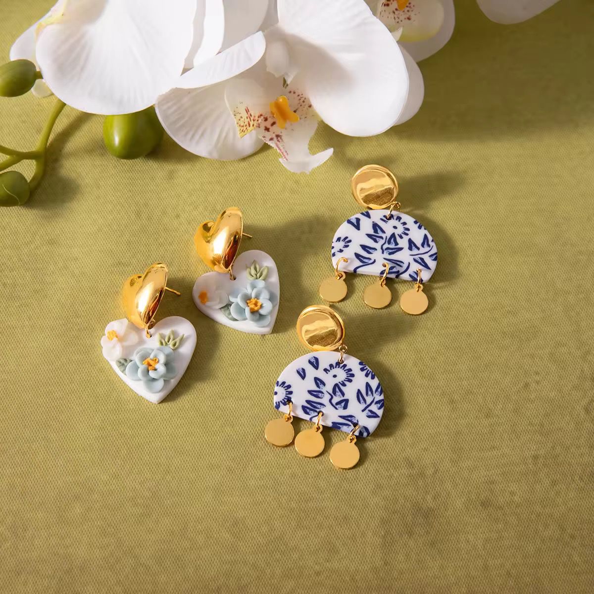 Glimmer Marbella Studs