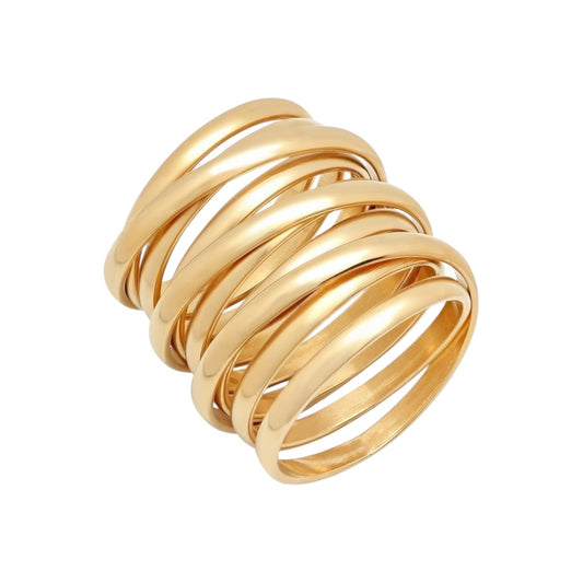 Honey Drizzle Ring -18K