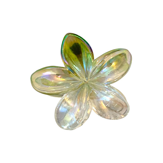Emerald Crystal Hawaiian Flora Clip