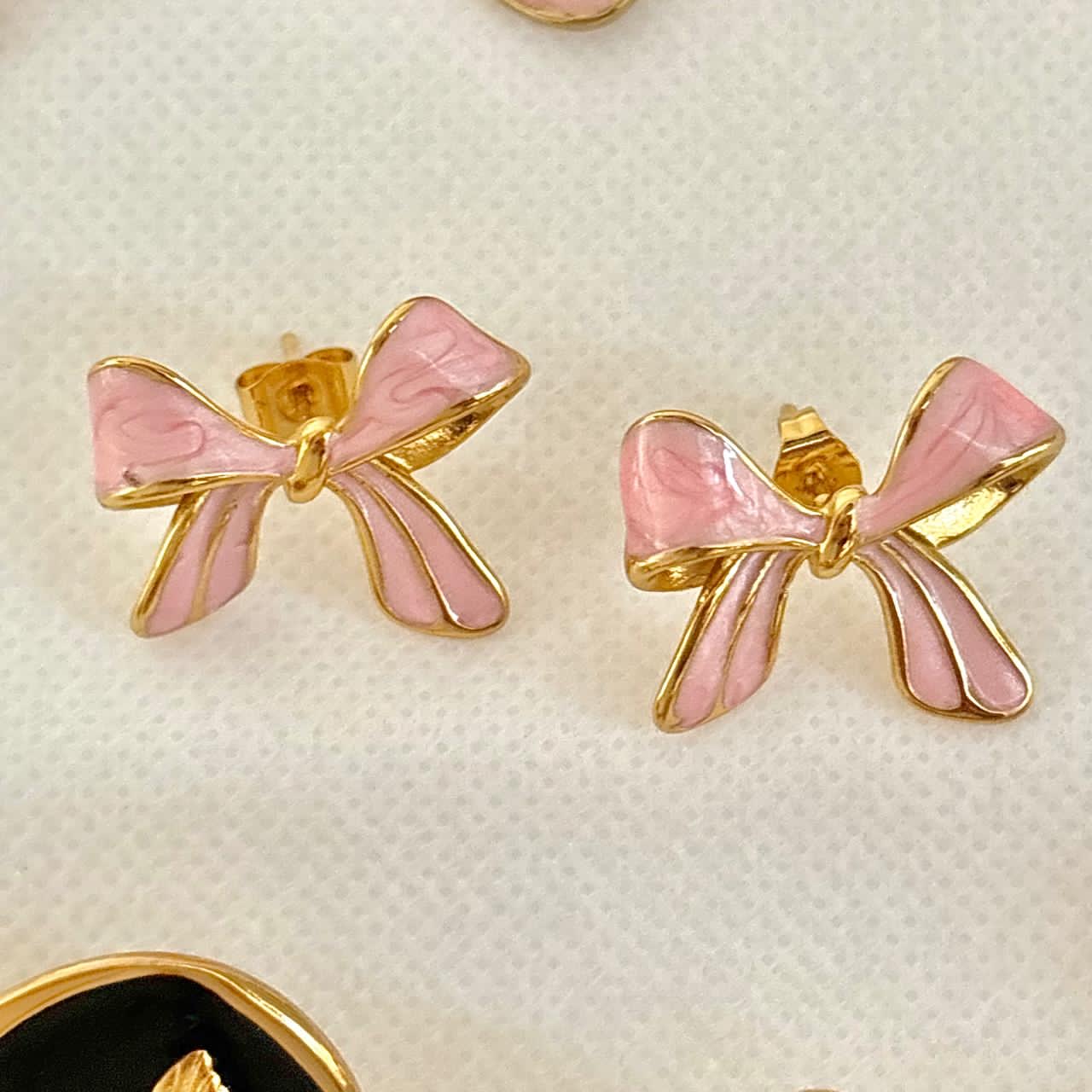 Baby Coquette Bow Studs