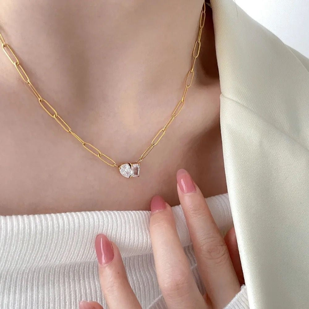 Sofia Necklace -18K (Toi Et Moi)