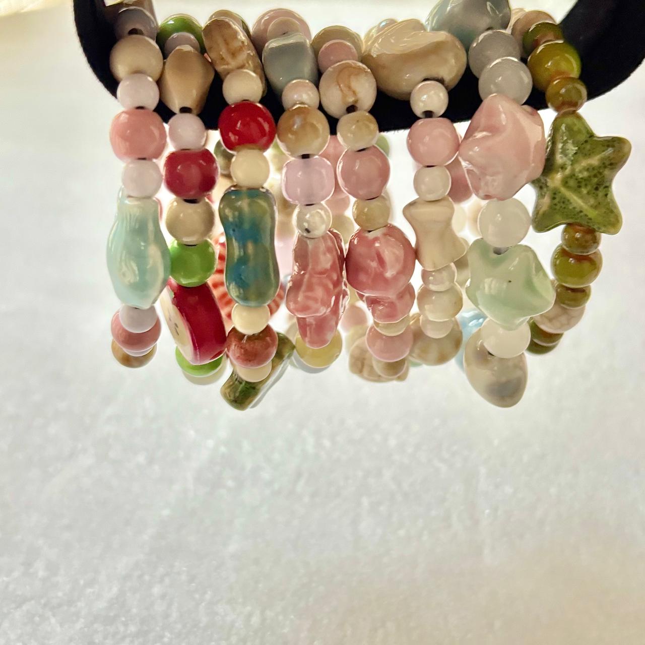 Matcha Star Beaded Bracelet