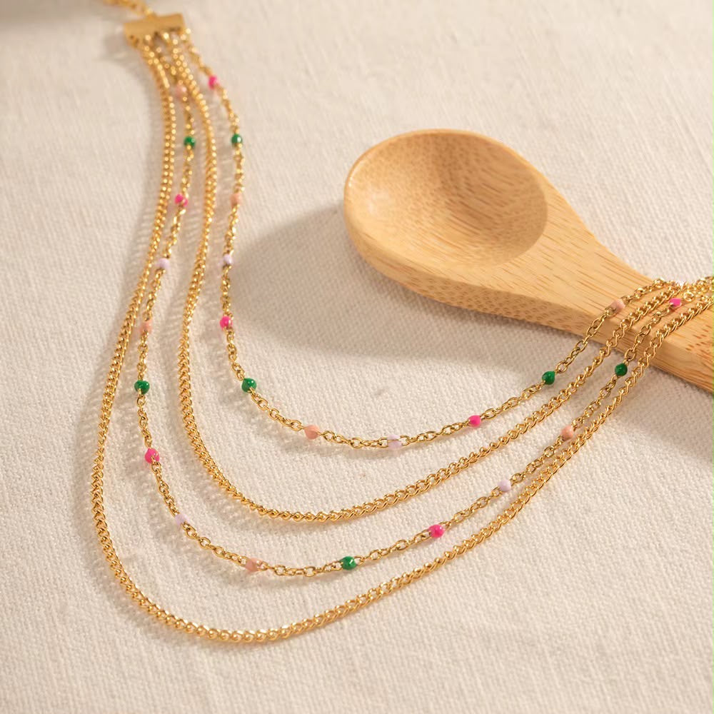 Candy Sorbet -Four Layered Necklace