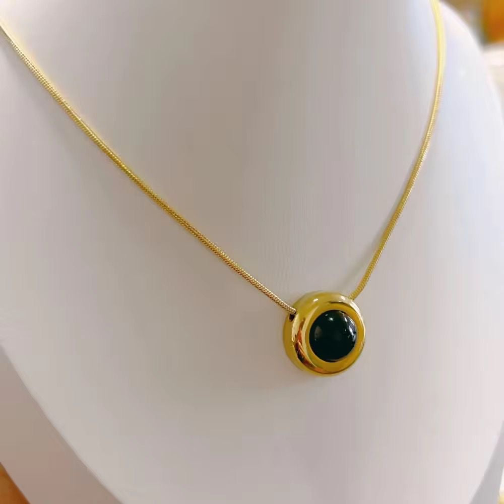 Peridot Necklace -18K