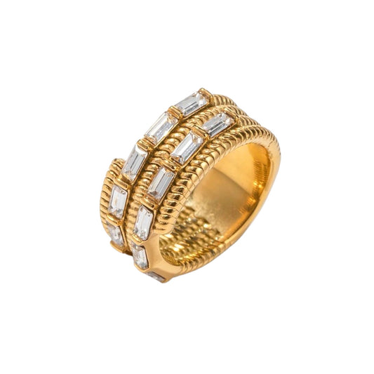 Stardust Diamanté Ring -18K