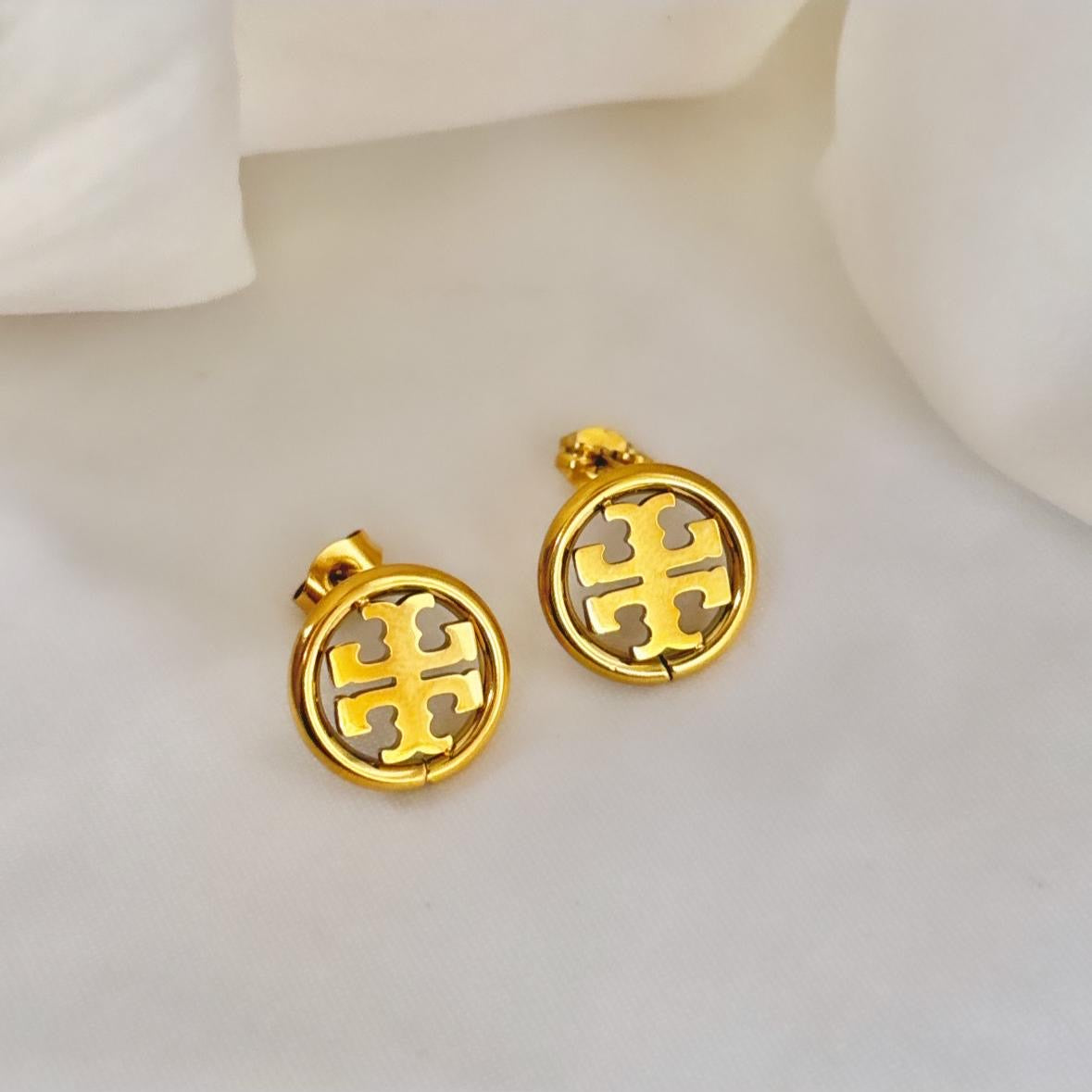 Tory Burch Miller Studs -18K