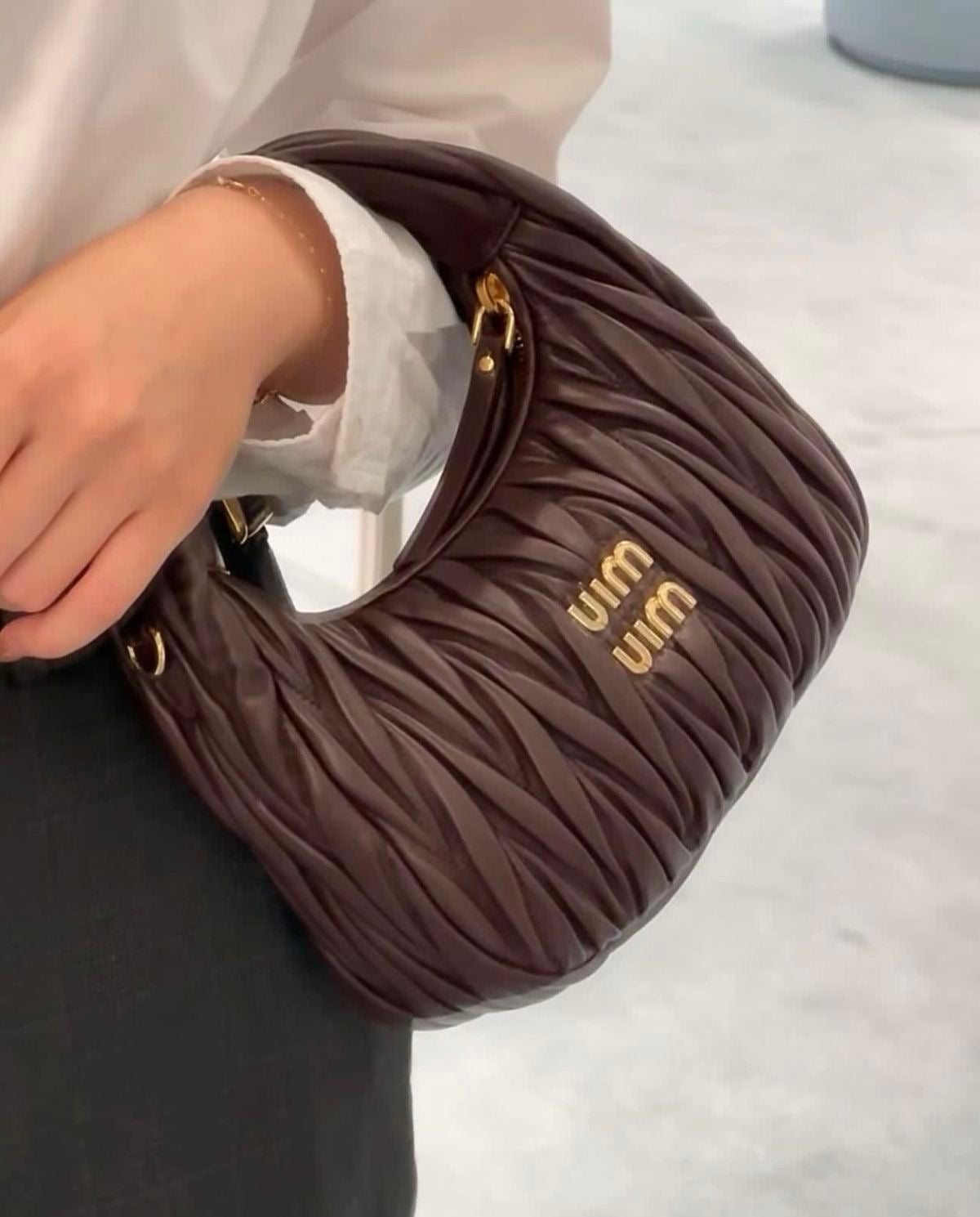 MM LUX Cloud Bag -Brown