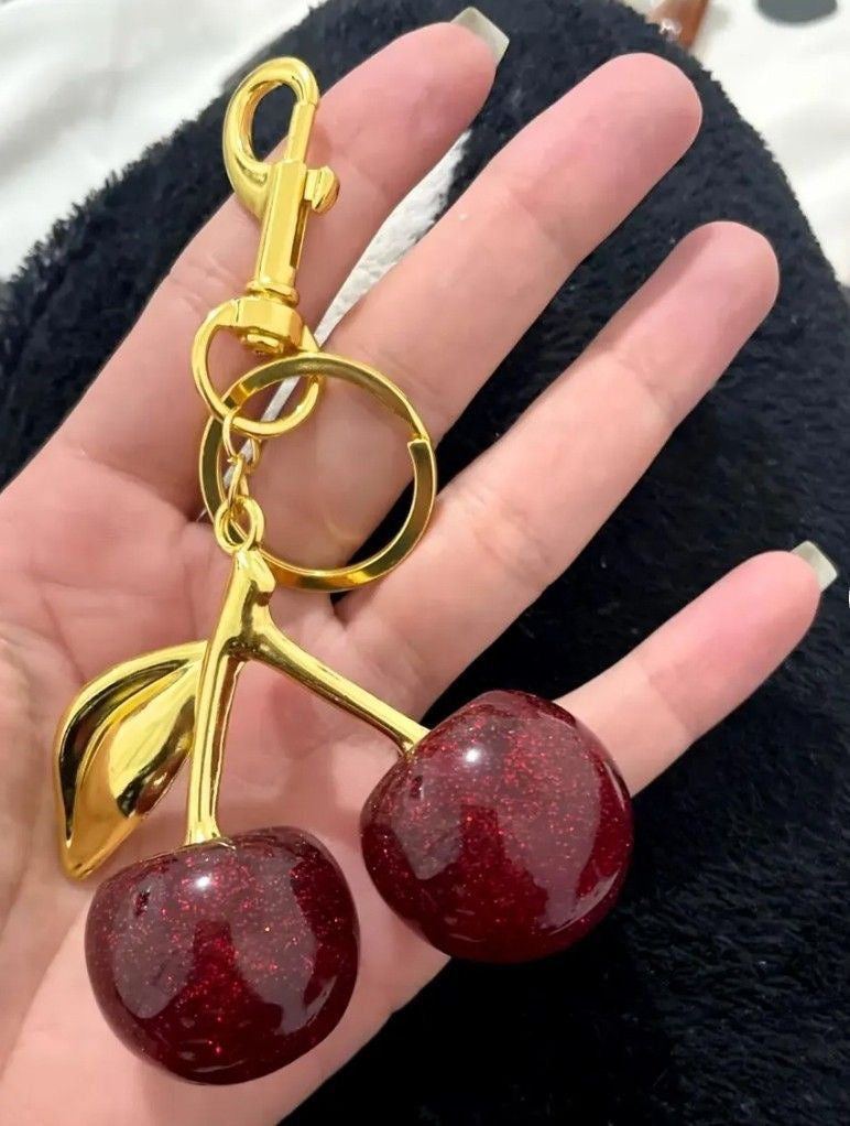 Cherry Charm Keychain / Bag Charm