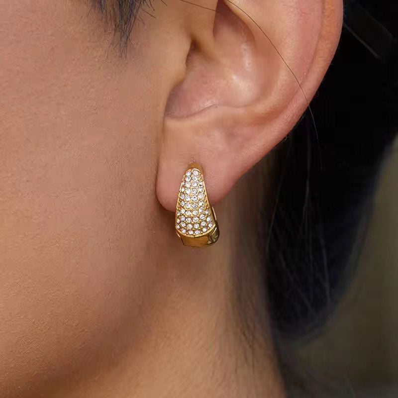Chloe Blingy Mini Hoops -Two Ways