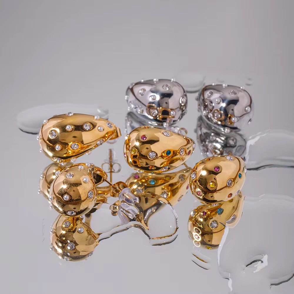 Multi Donna Studs -18K