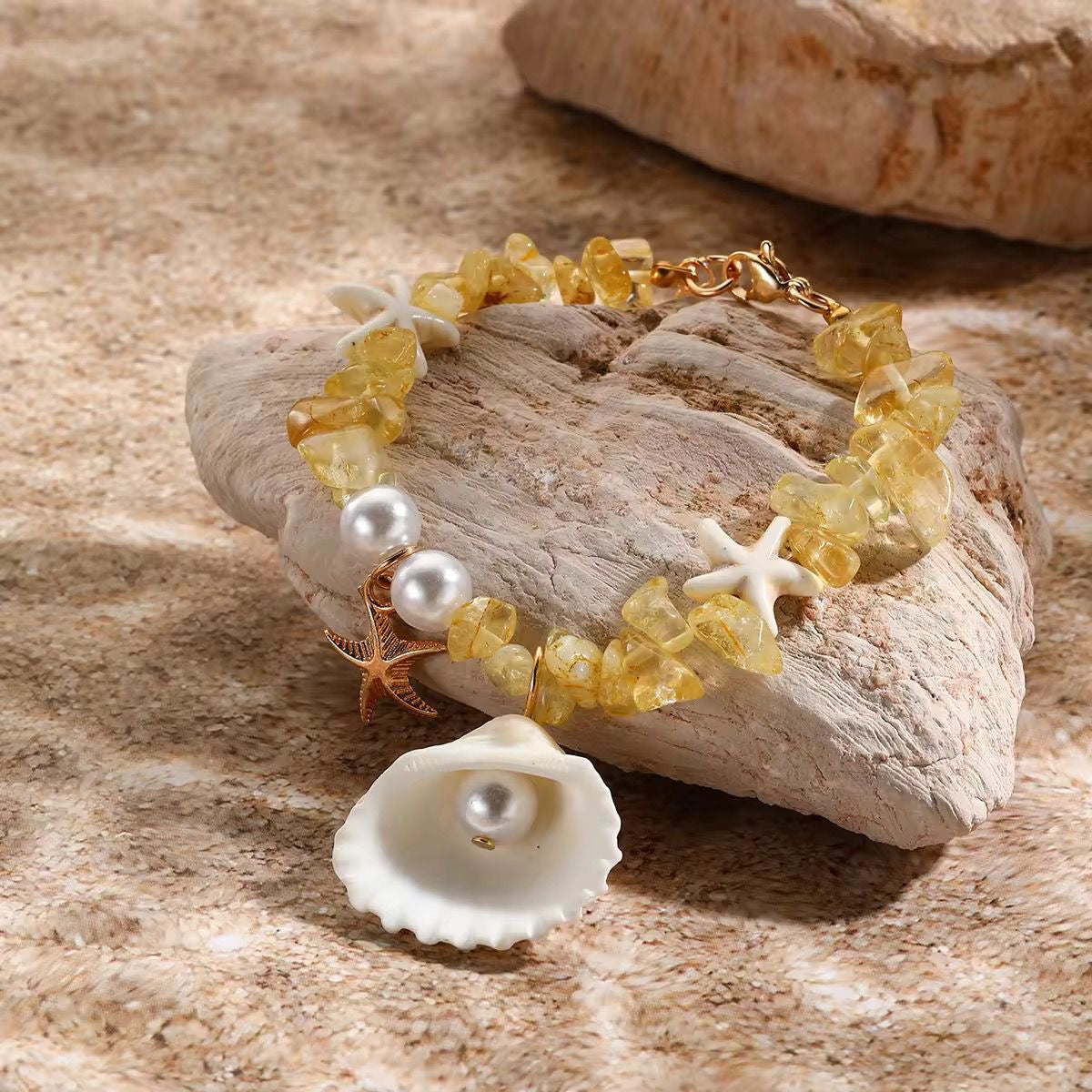 Starlight Coastal Bracelet -Citrine Yellow