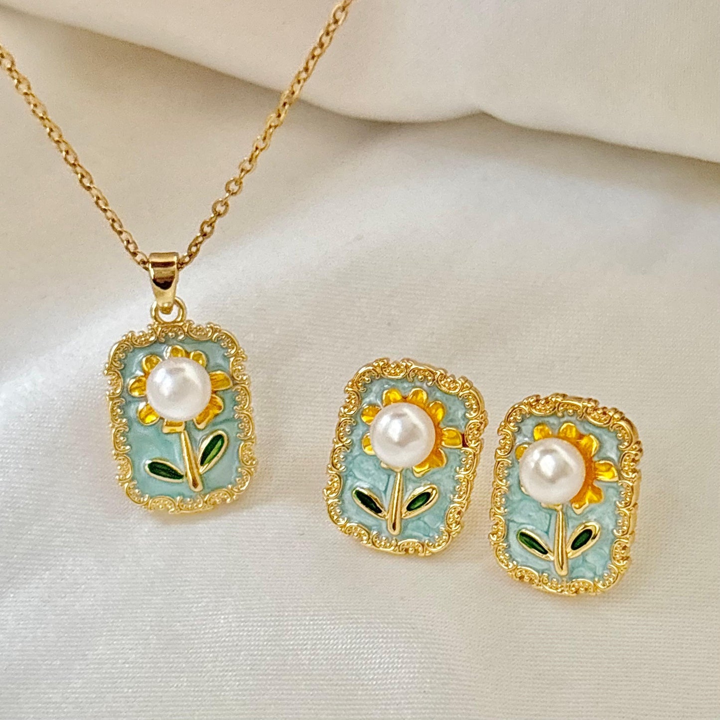 Sea Breez Flora Set -Hand Painted