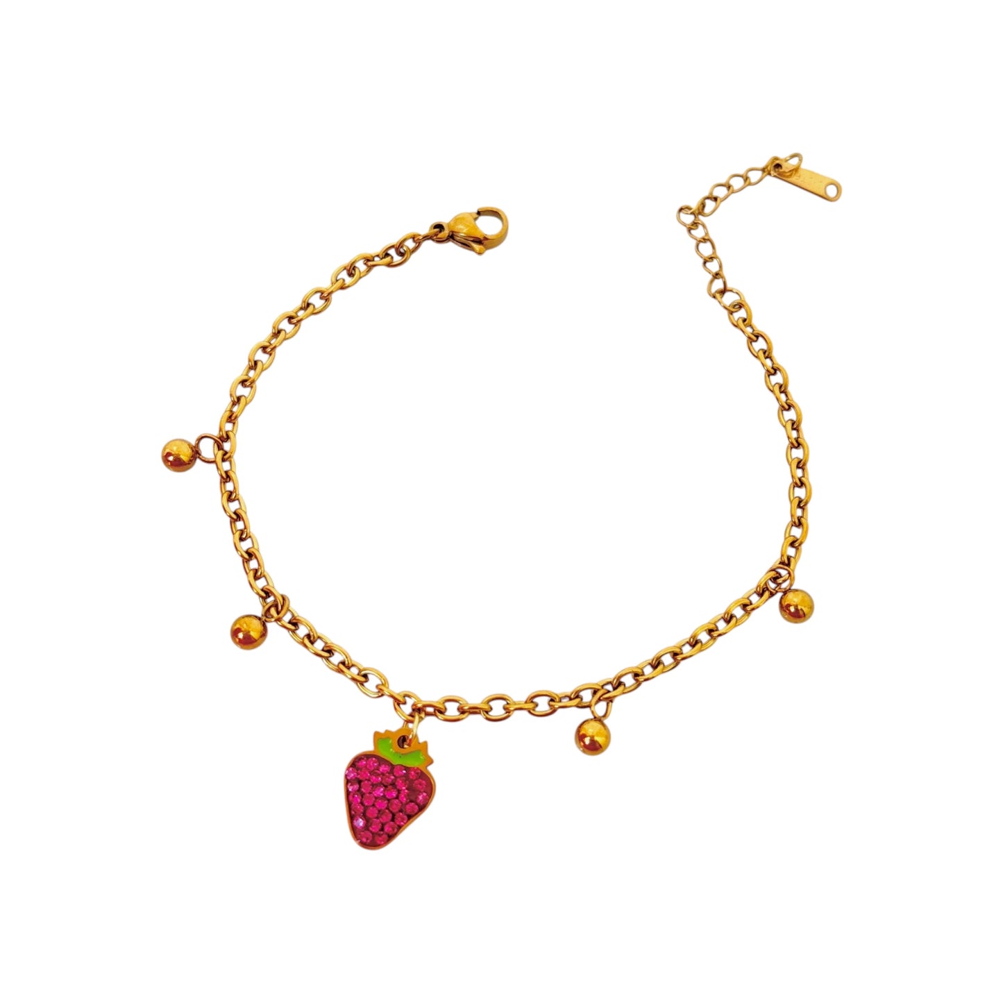 Berry Glitz Charm Bracelet