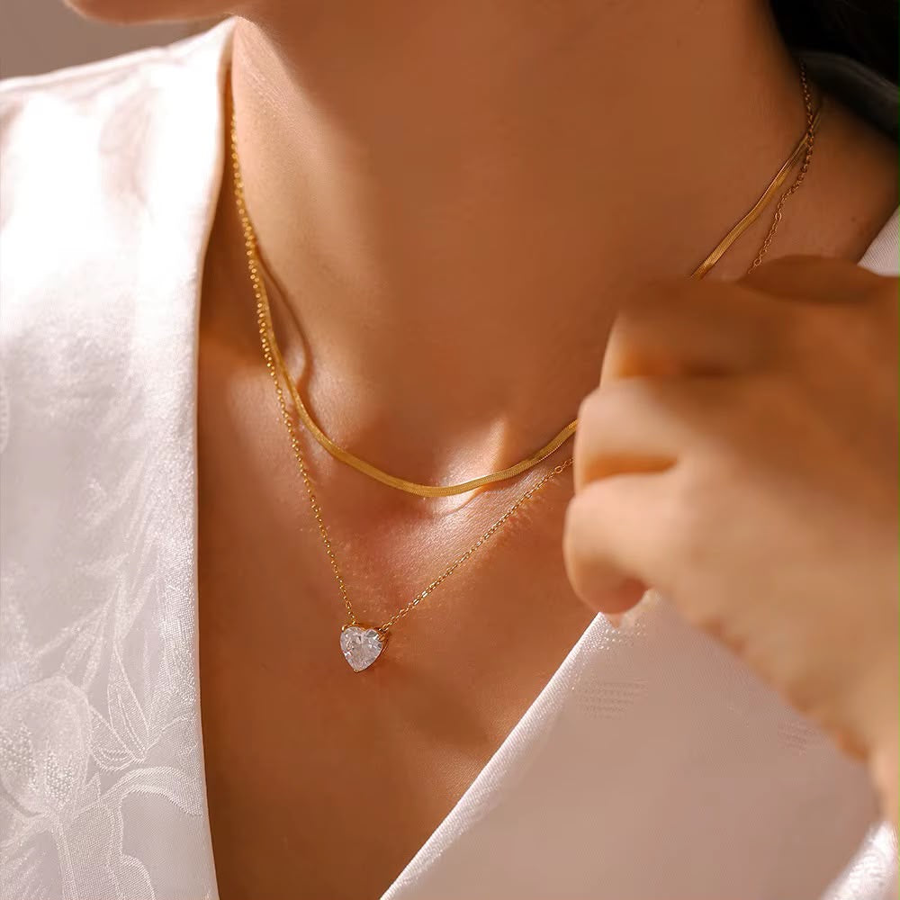 Sweetheart Solitaire Necklace