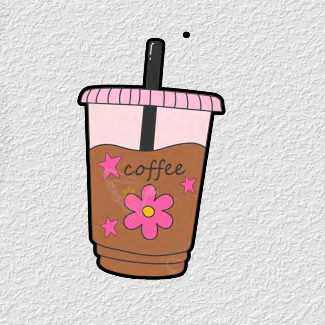 Coffee Phone Metal Charm