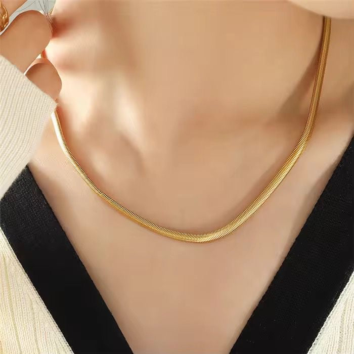 Sleek Serpent Necklace