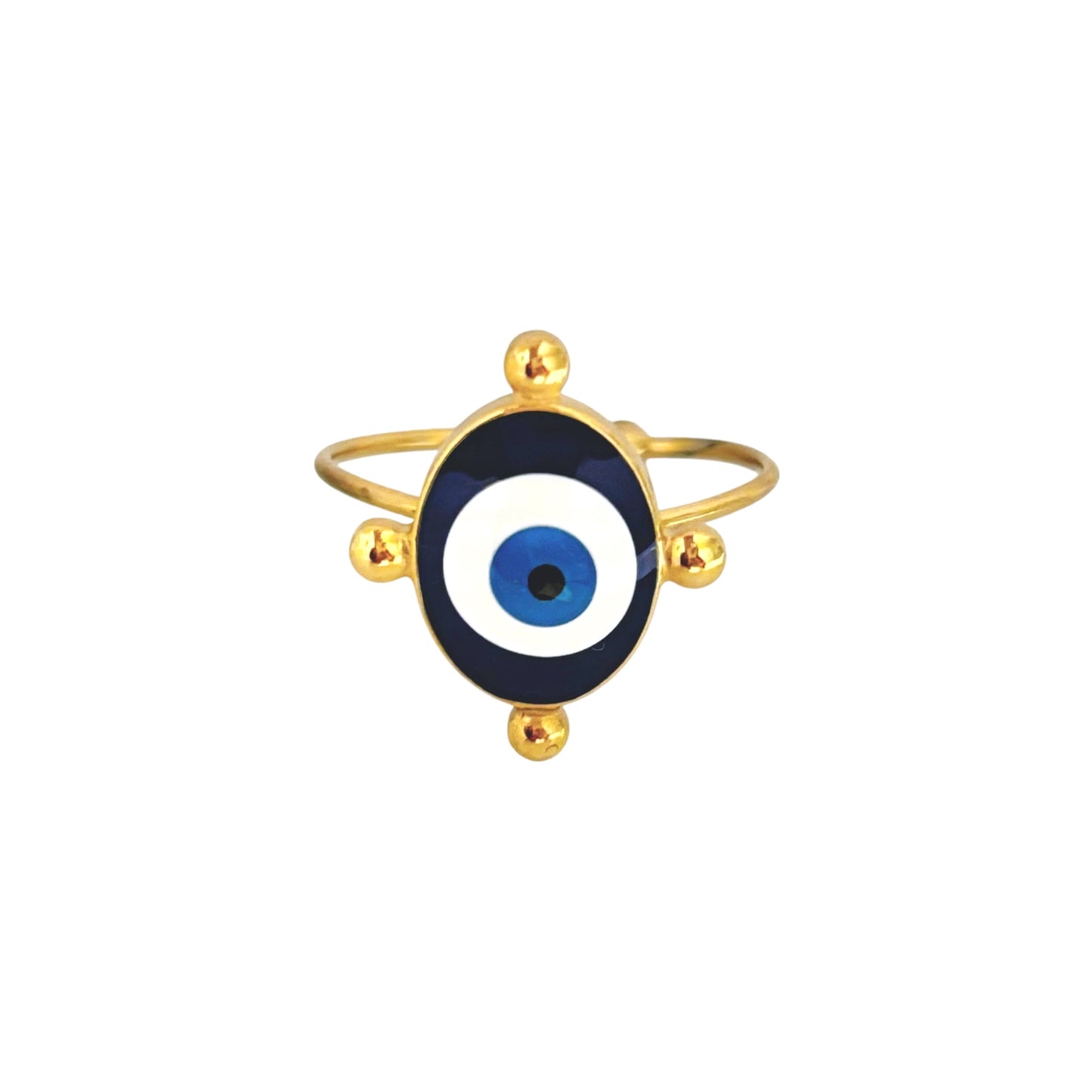 Evil Eye Signet Ring