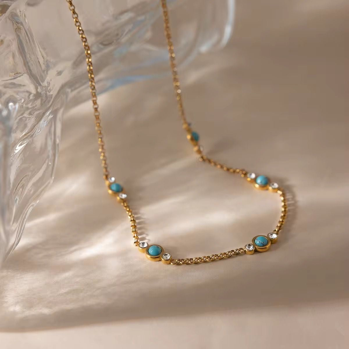Dolce Turquoise Beaded Necklace