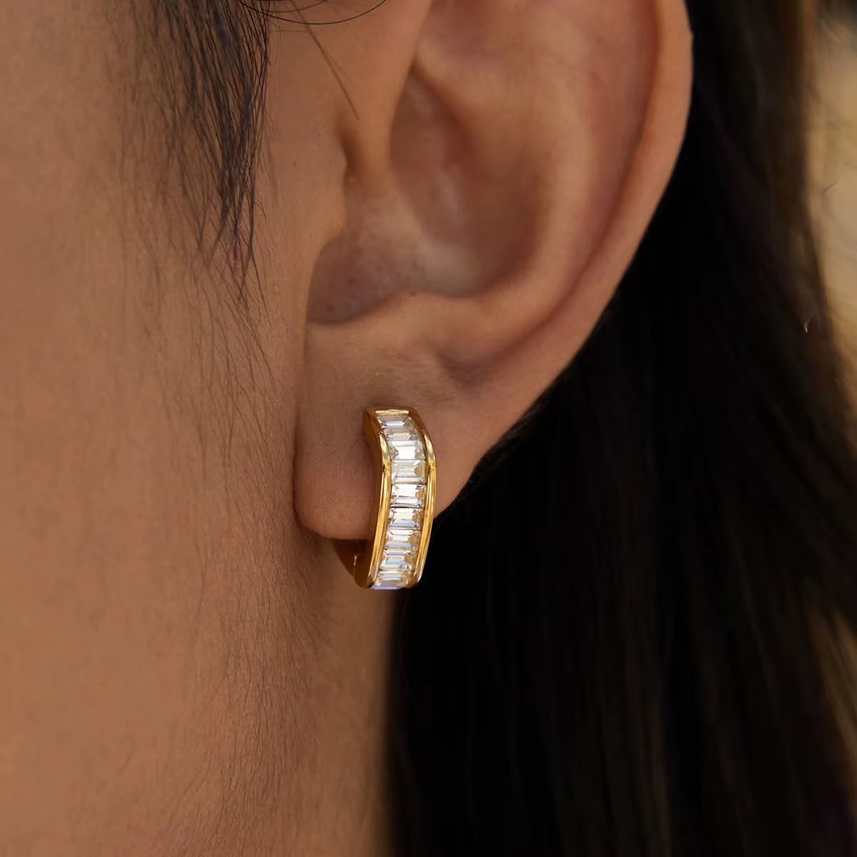 Anatasia Crystal Hoops