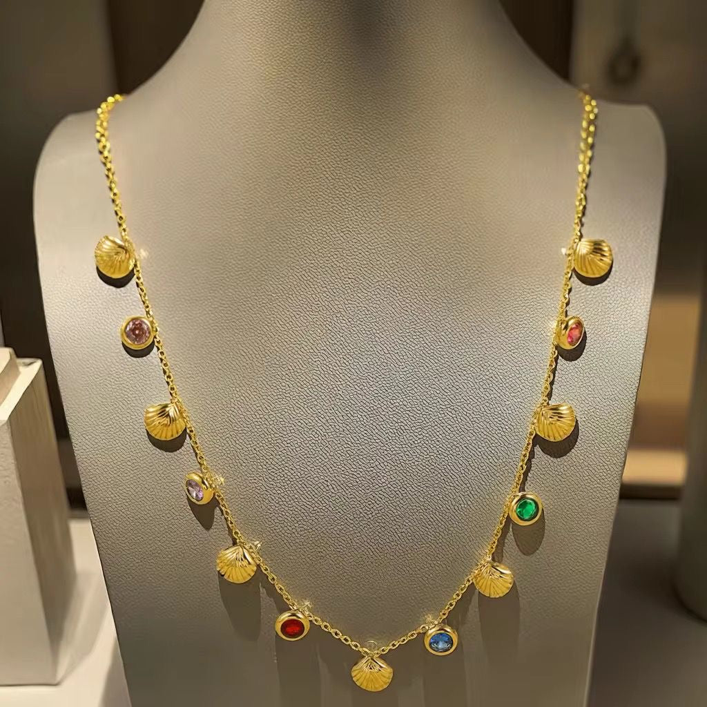 Gem Whisper Cz Charm Necklace