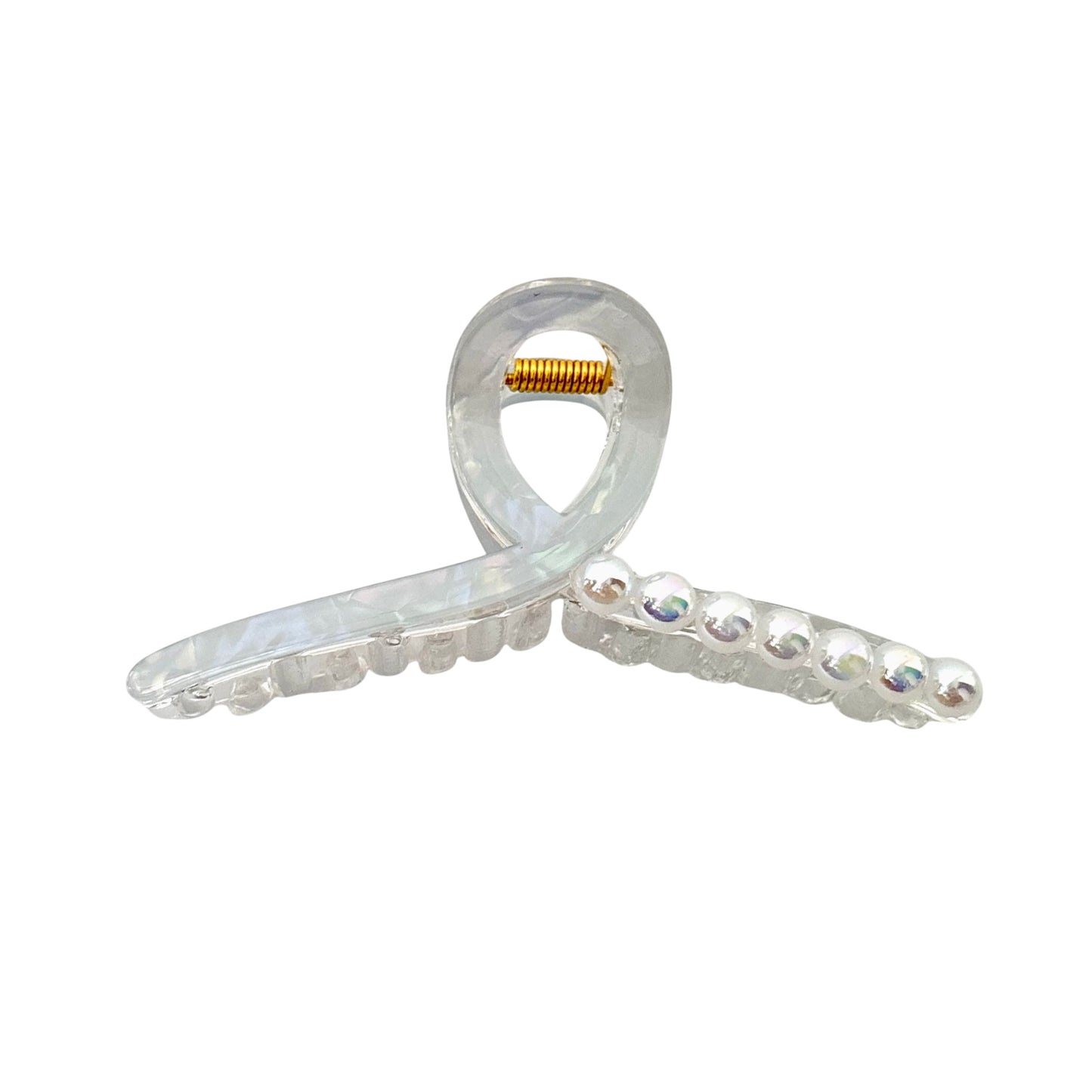 Pearly Knot Claw Clip -Blue