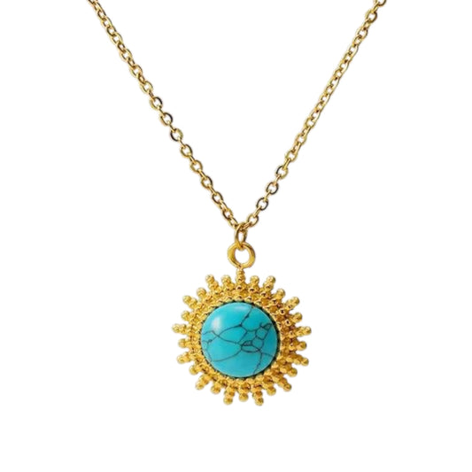 Turquoise Necklace -18K
