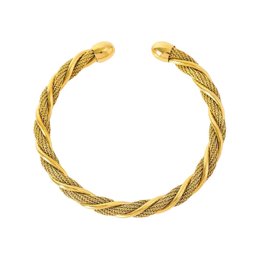 Luxe Twisted Bracelet -18K