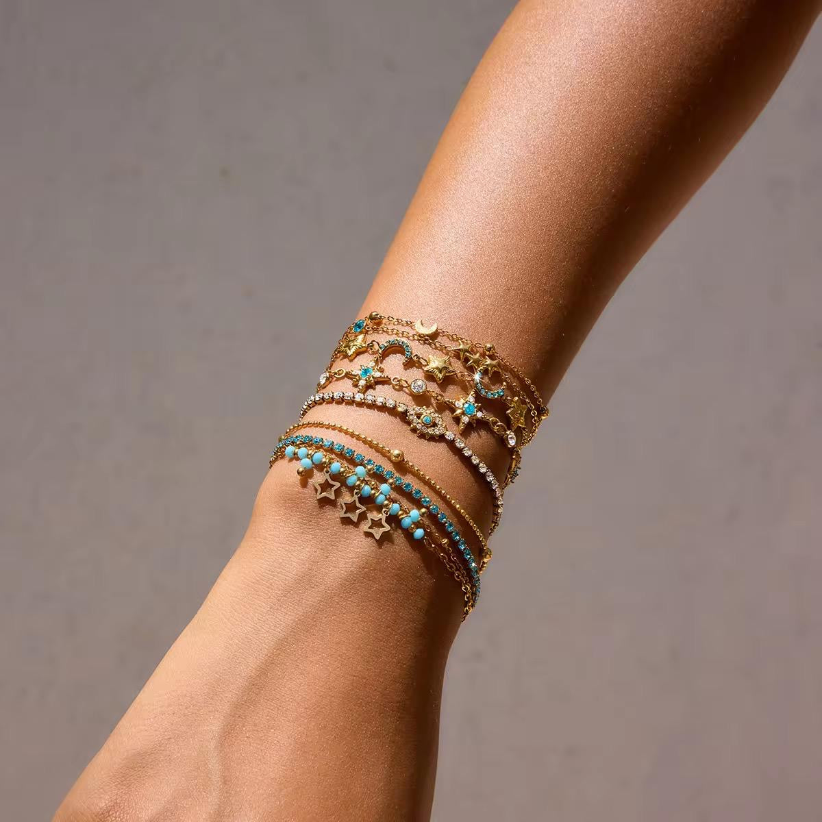 Celeste Majestic Bracelet -Paved Zircons