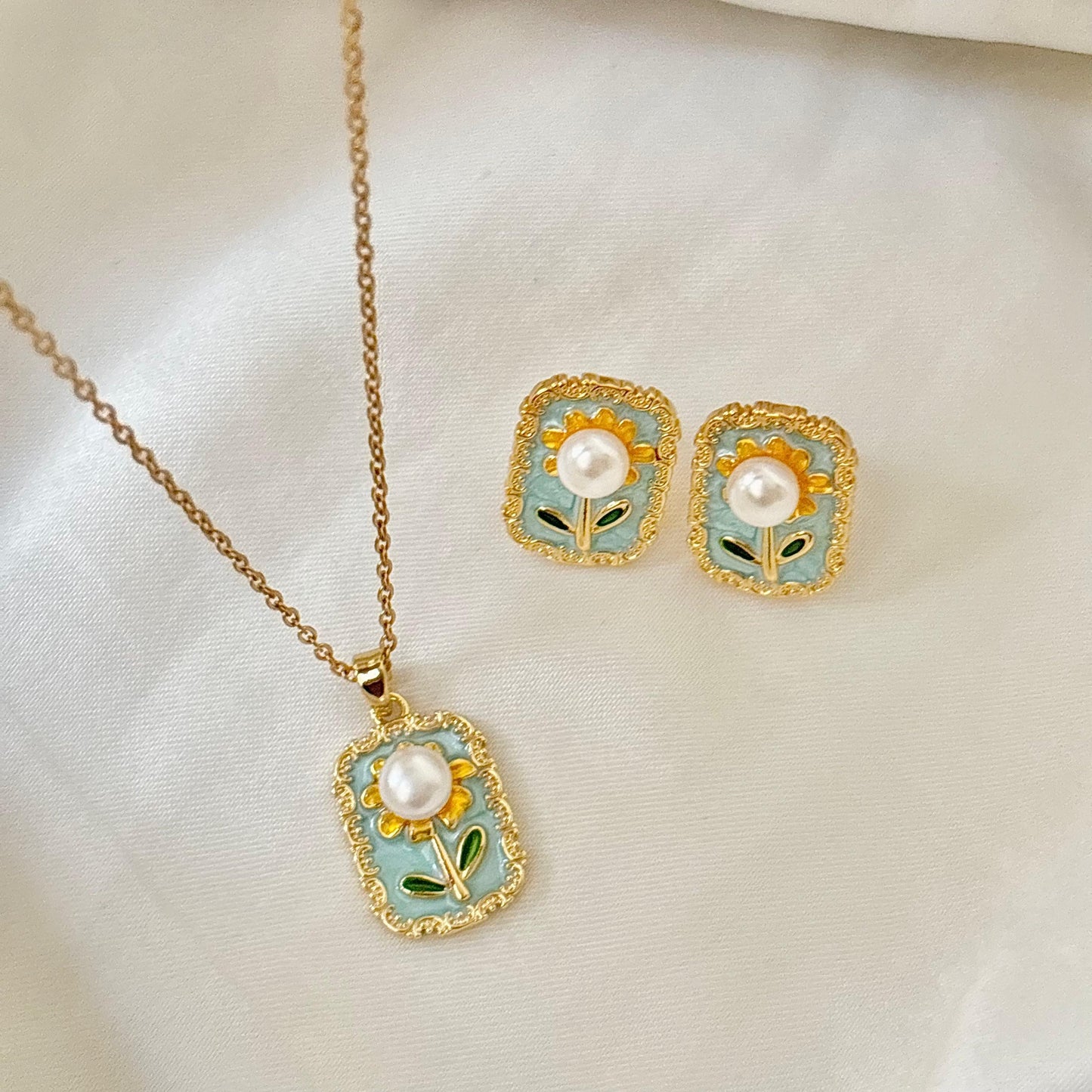 Sea Breez Flora Set -Hand Painted