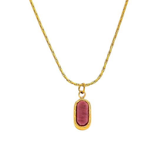 Mila Pink Aura Necklace