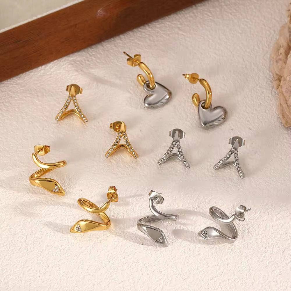 Lover Girl Charm Hoops -Mix Metal | Two Ways