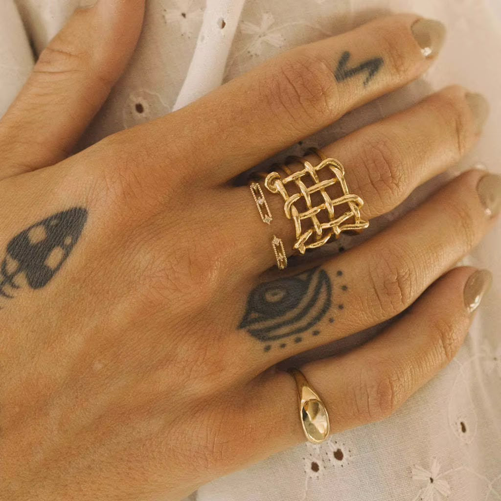 Waffle Mesh Ring