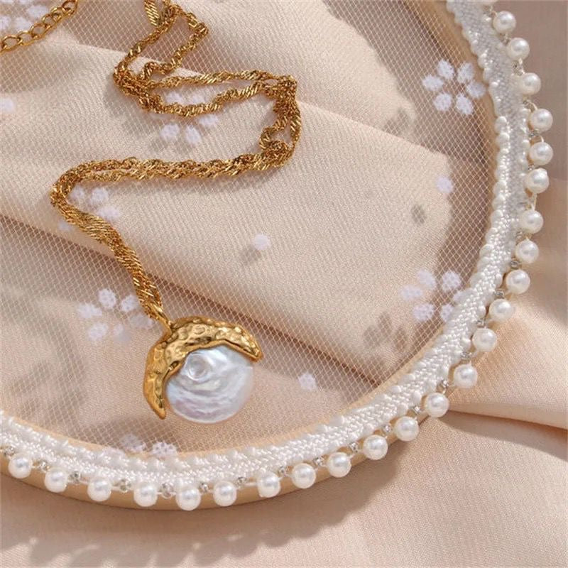 Harriet Pearl Necklace -18K