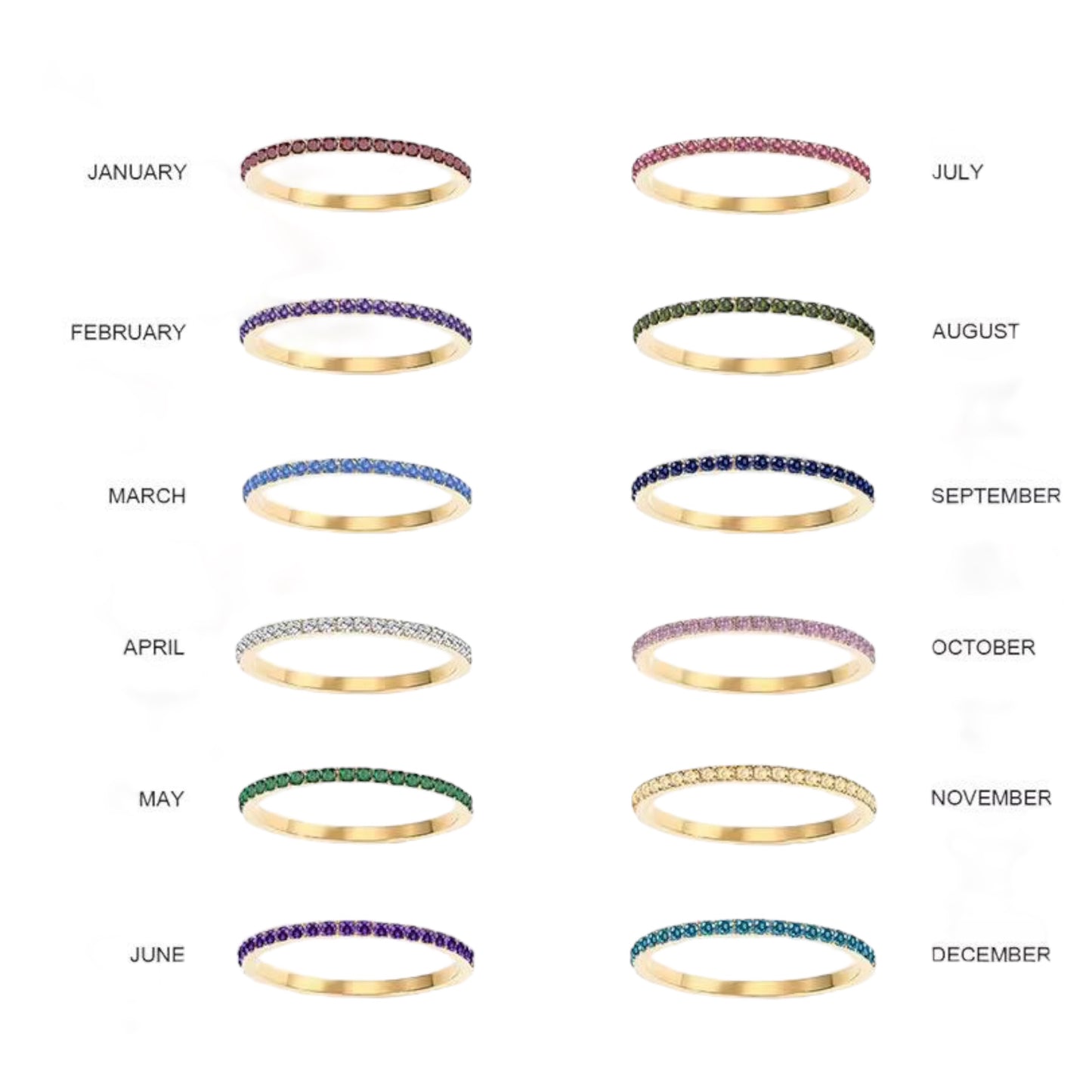 Birthstone Ring -18K