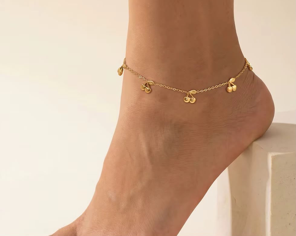 Cherry Charm Anklet