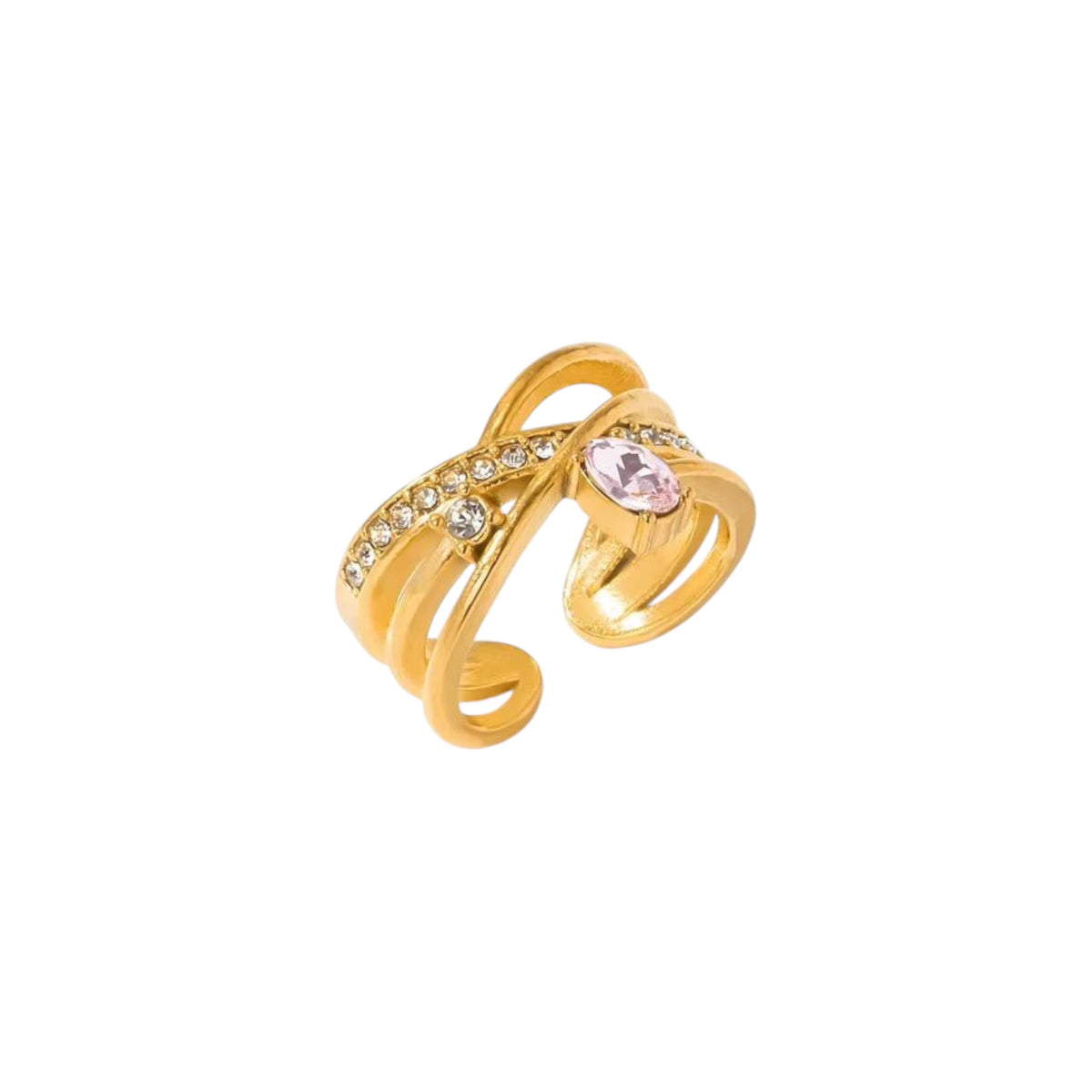 Pink Swirl Ring